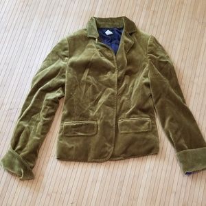 JCrew velvet blazer